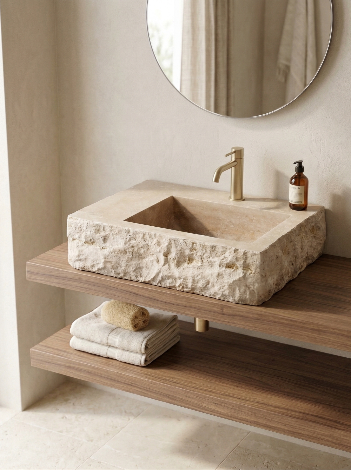 Travertine Sink