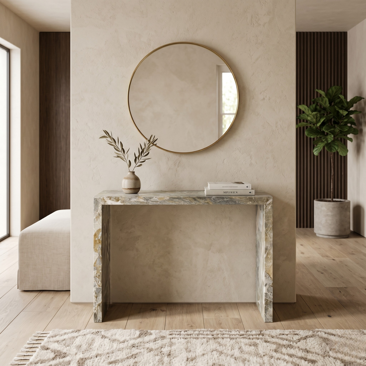 Dolamit Spica Marble Console Table