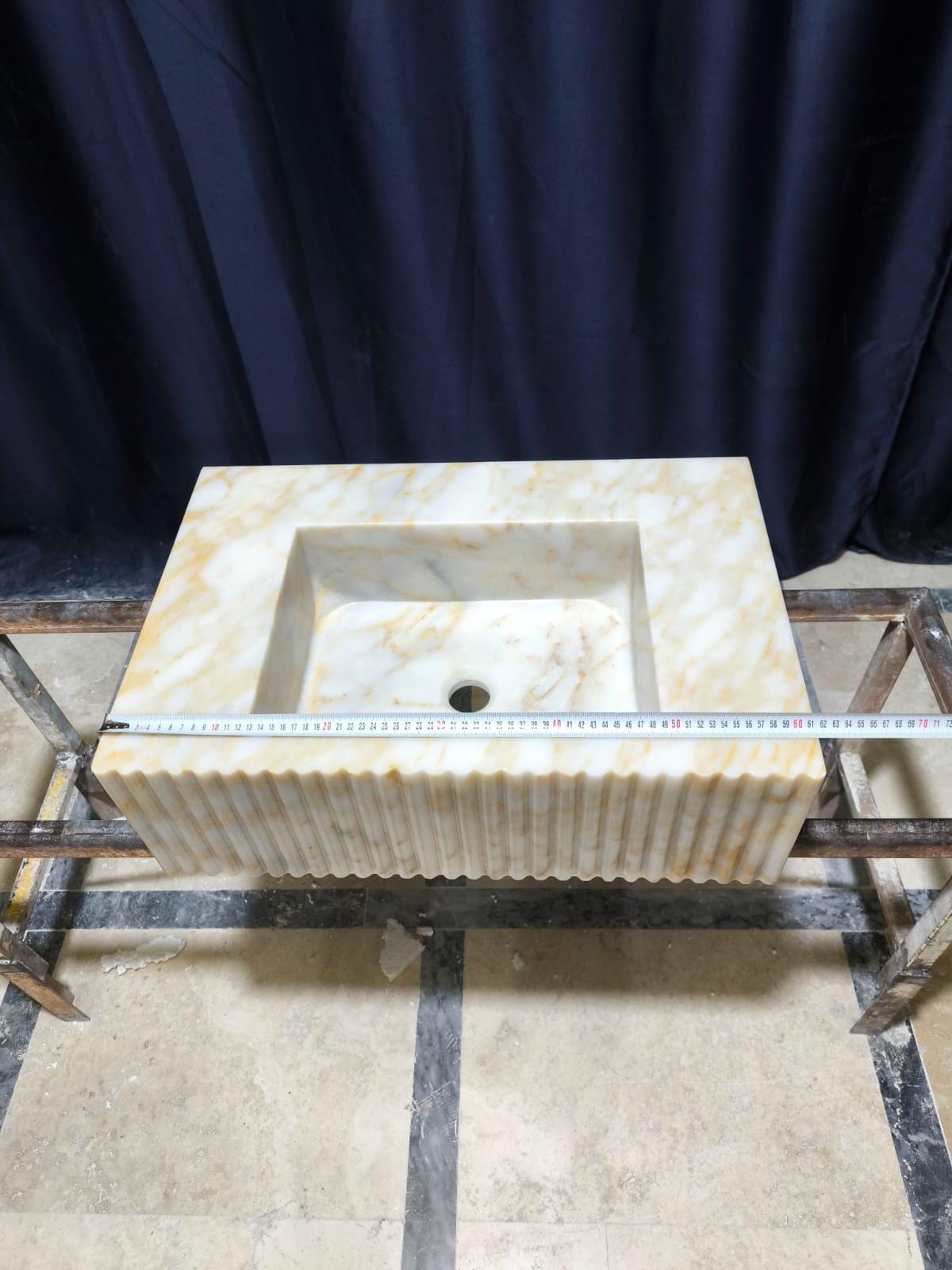 Calacatta Gold Marble Sink