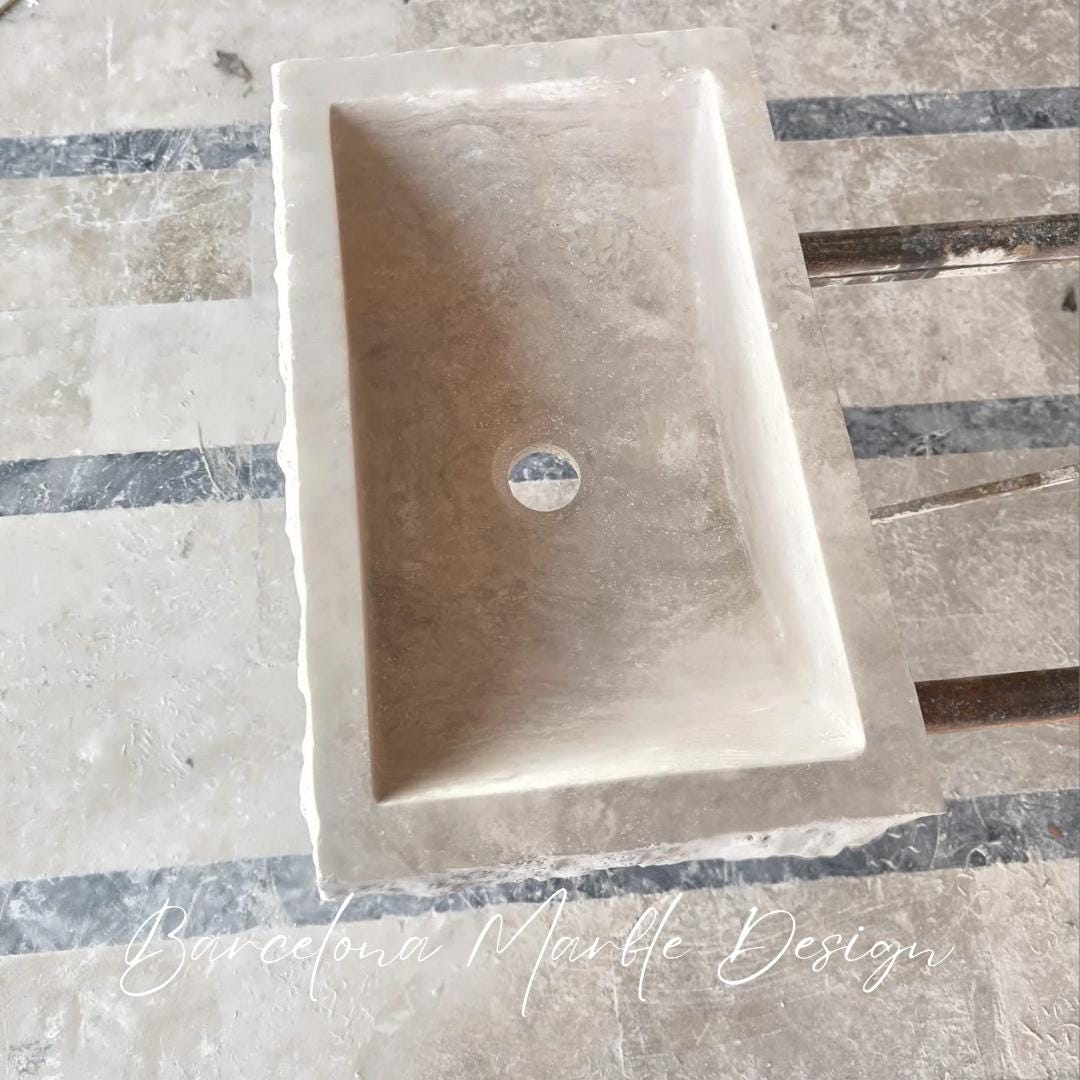 Travertine Rough Chiseled Sink