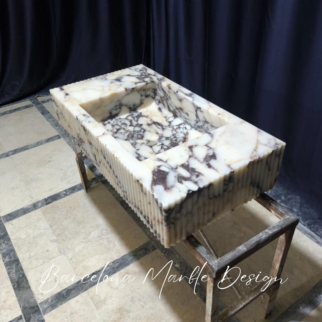 Calacatta Viola Marble Sink