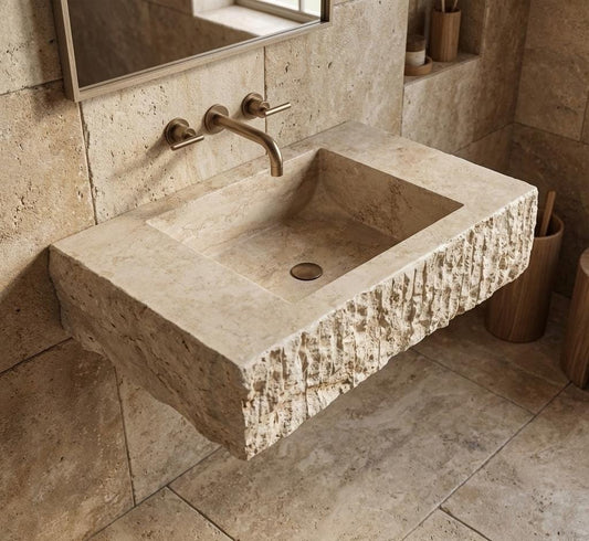 Custom Travertine Sink