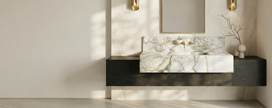 Natural Stone Bathroom Trends for 2026: Marble, Travertine and Warm Minimalism