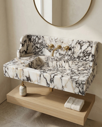 Calacatta Viola Marble Sink