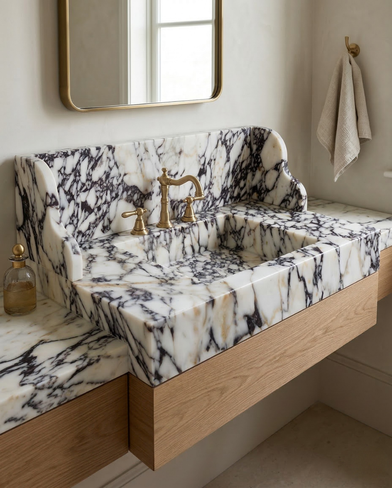 Calacatta Viola Marble Sink