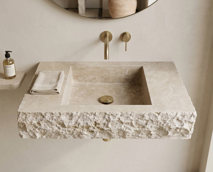 Travertine Rectangular Sink