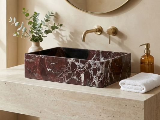 Rosso Levanto Marble Sink