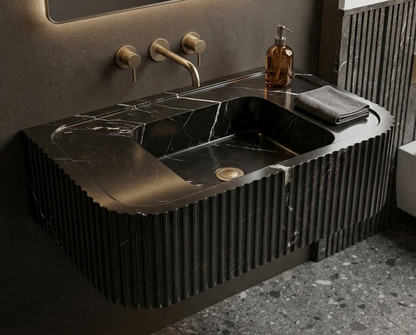 Nero Marquina Marble Sink