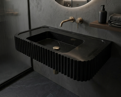 Nero Marquina Marble Sink