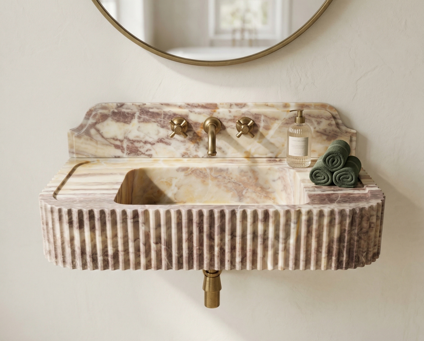 Pink Marble Sink
