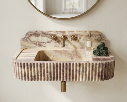 Pink Marble Sink