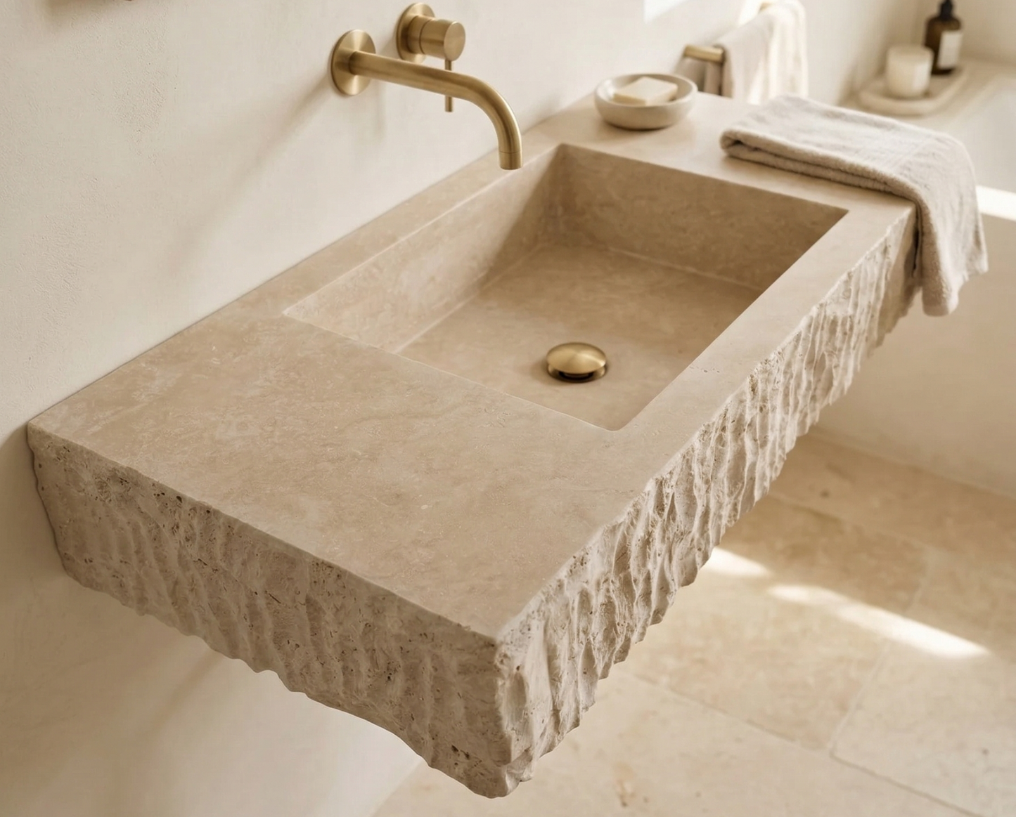 Travertine Marble Sink