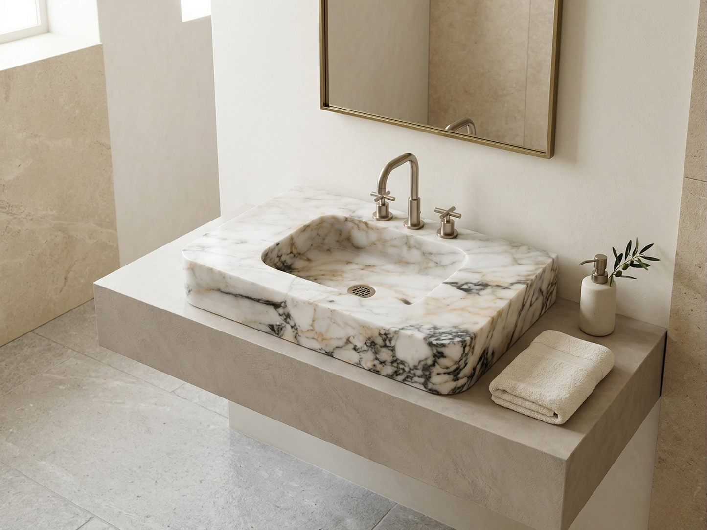 Calacatta Marble Sink