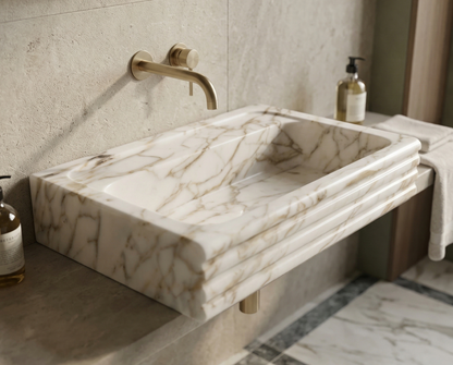 Calacatta Gold Marble Sink