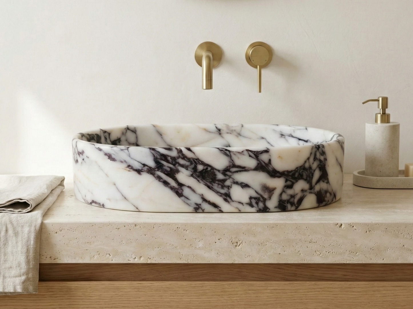 Calacatta Viola Marble Sink
