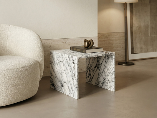 Calacatta Viola Marble Side Table
