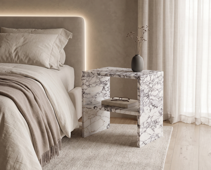 Calacatta Viola Marble Side Table