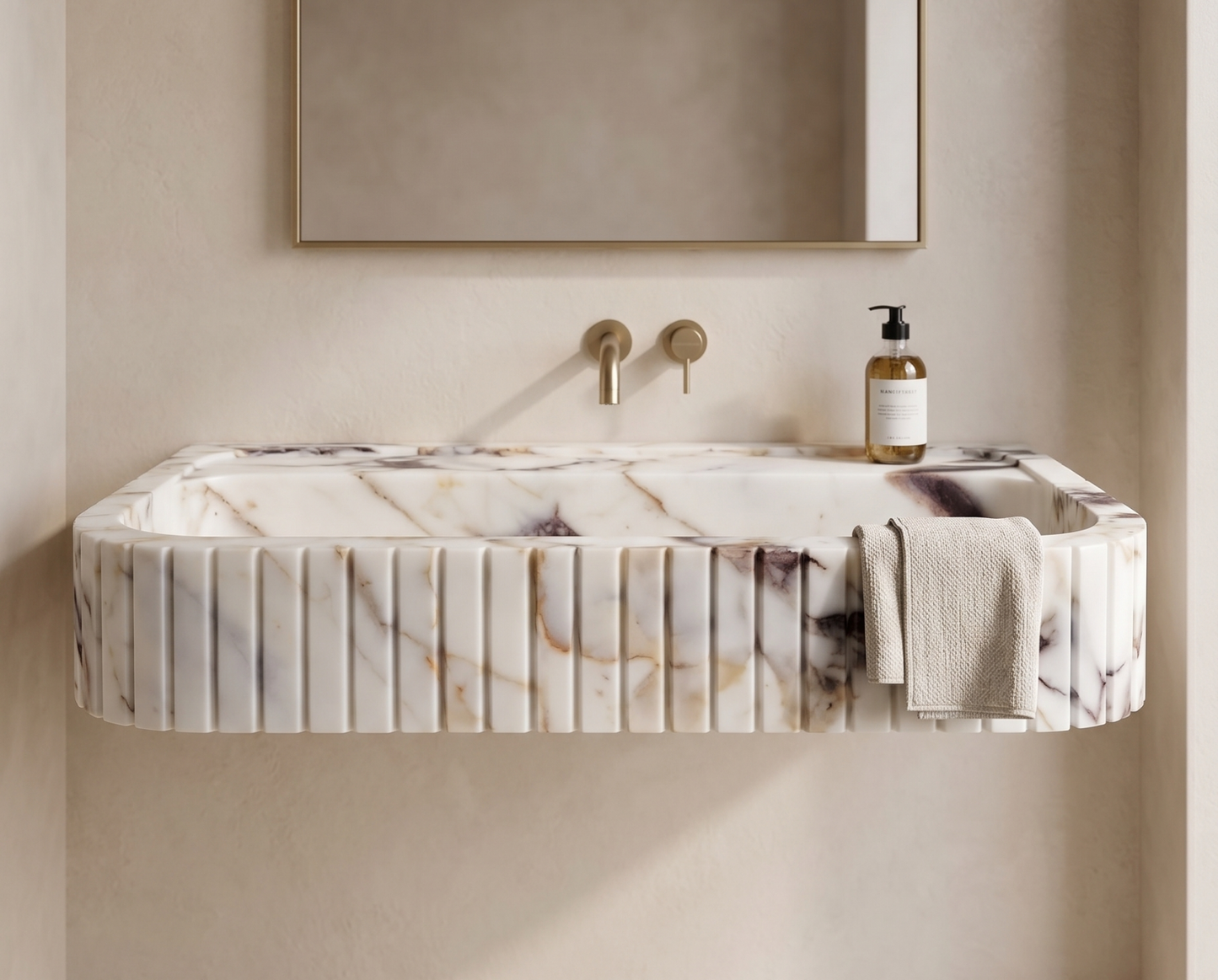 Calacatta Gold Marble Sink