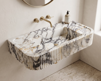 Calacatta Viola Marble Sink