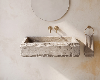 Silver Travertine Sink