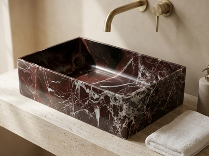 Rosso Levanto Marble Sink