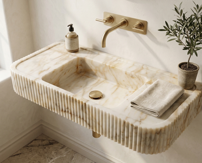Calacatta Gold Marble Sink