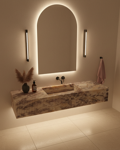 Calacatta Pink Marble Sink