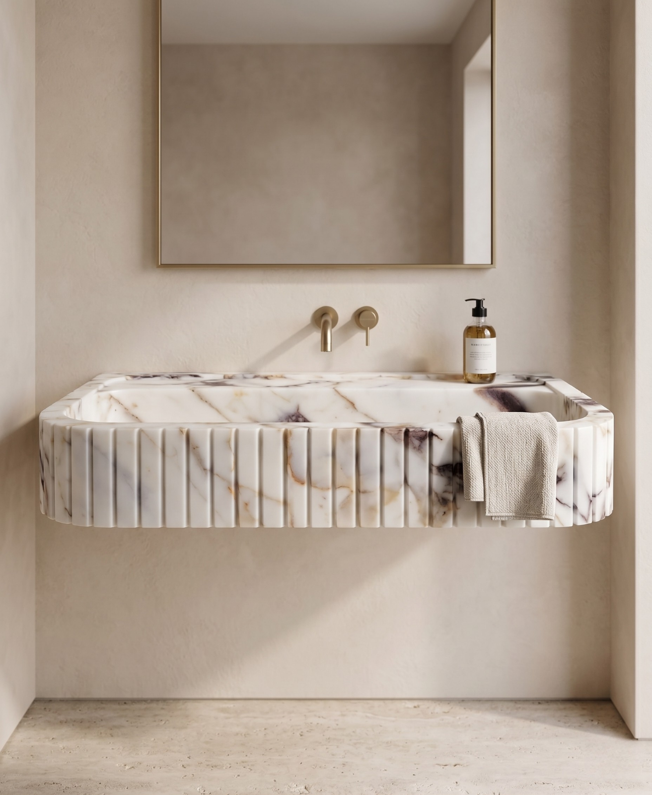 Calacatta Gold Marble Sink