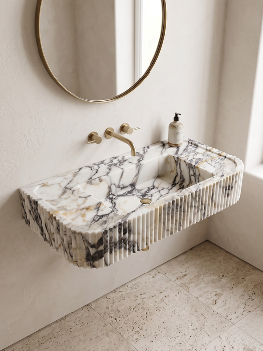 Calacatta Viola Marble Sink