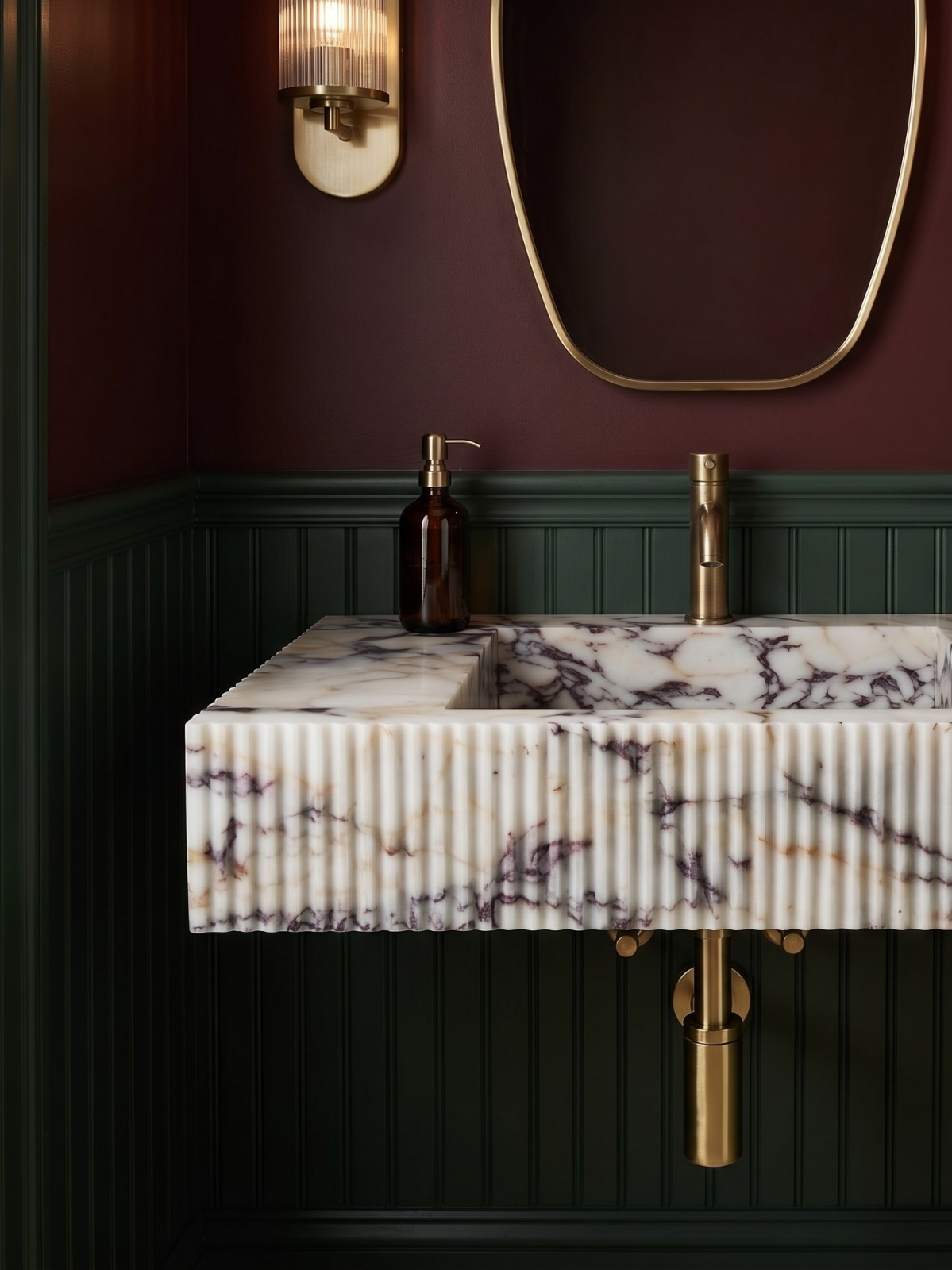 Calacatta Viola Marble Sink