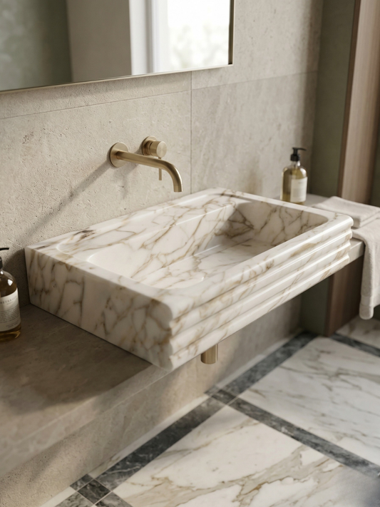 Calacatta Gold Marble Sink
