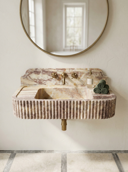 Pink Marble Sink