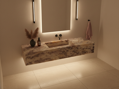 Calacatta Pink Marble Sink