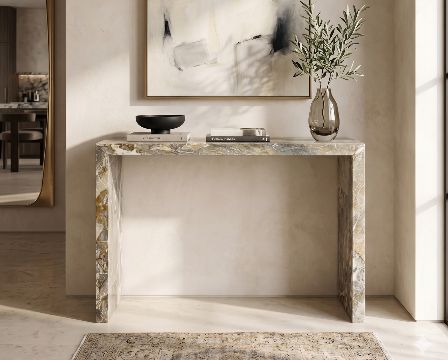 Dolamit Spica Marble Console Table