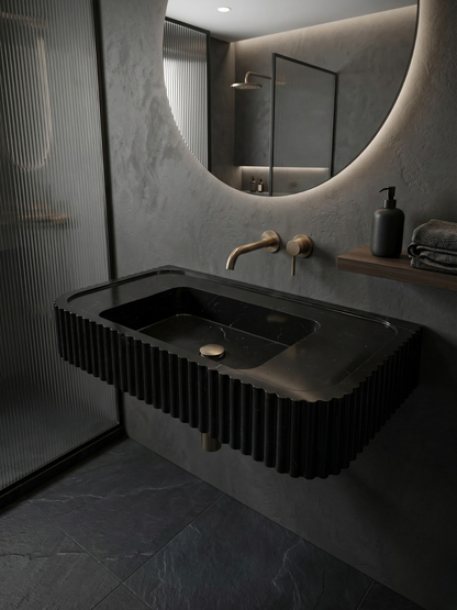 Nero Marquina Marble Sink