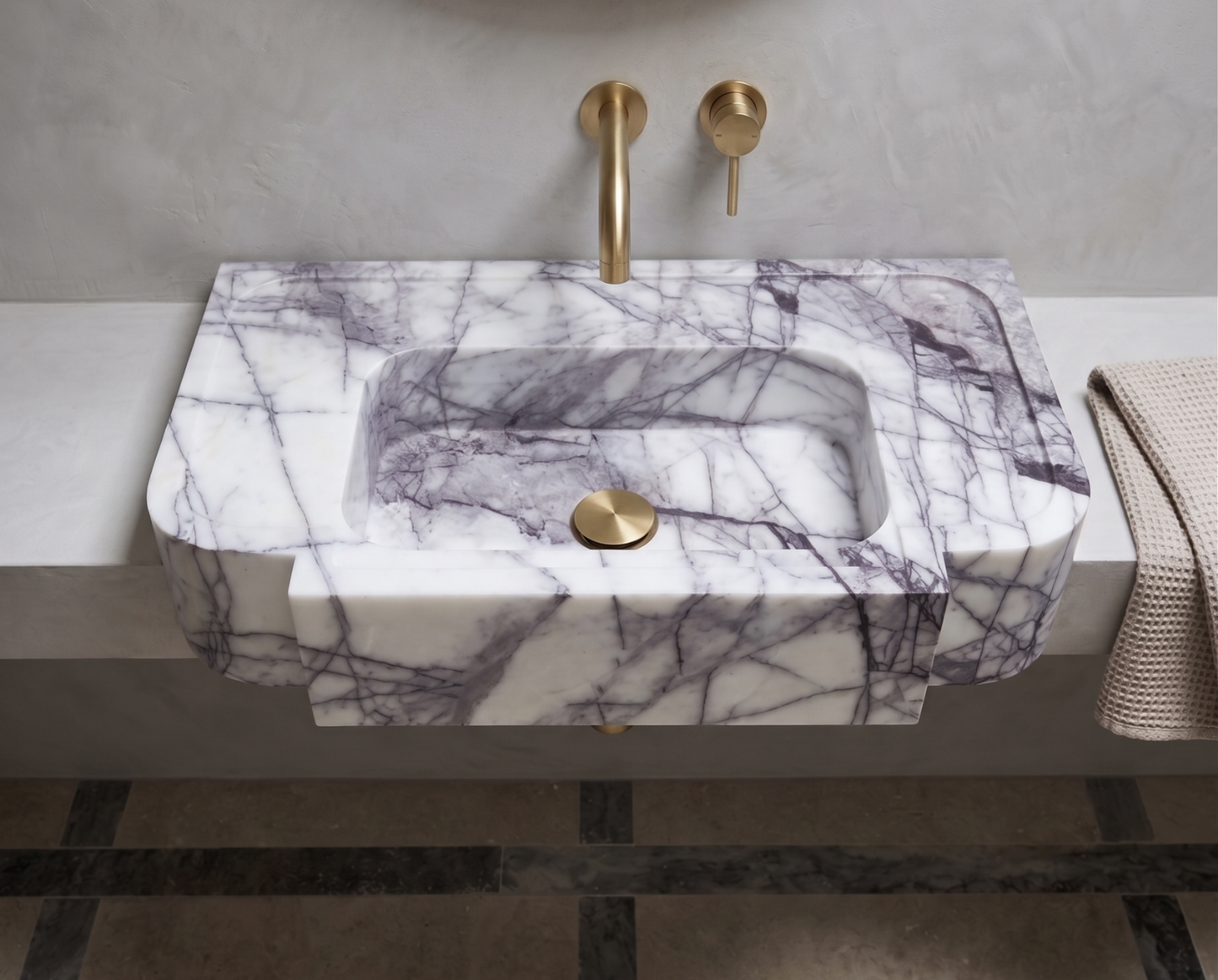 Lilac Marble Sink