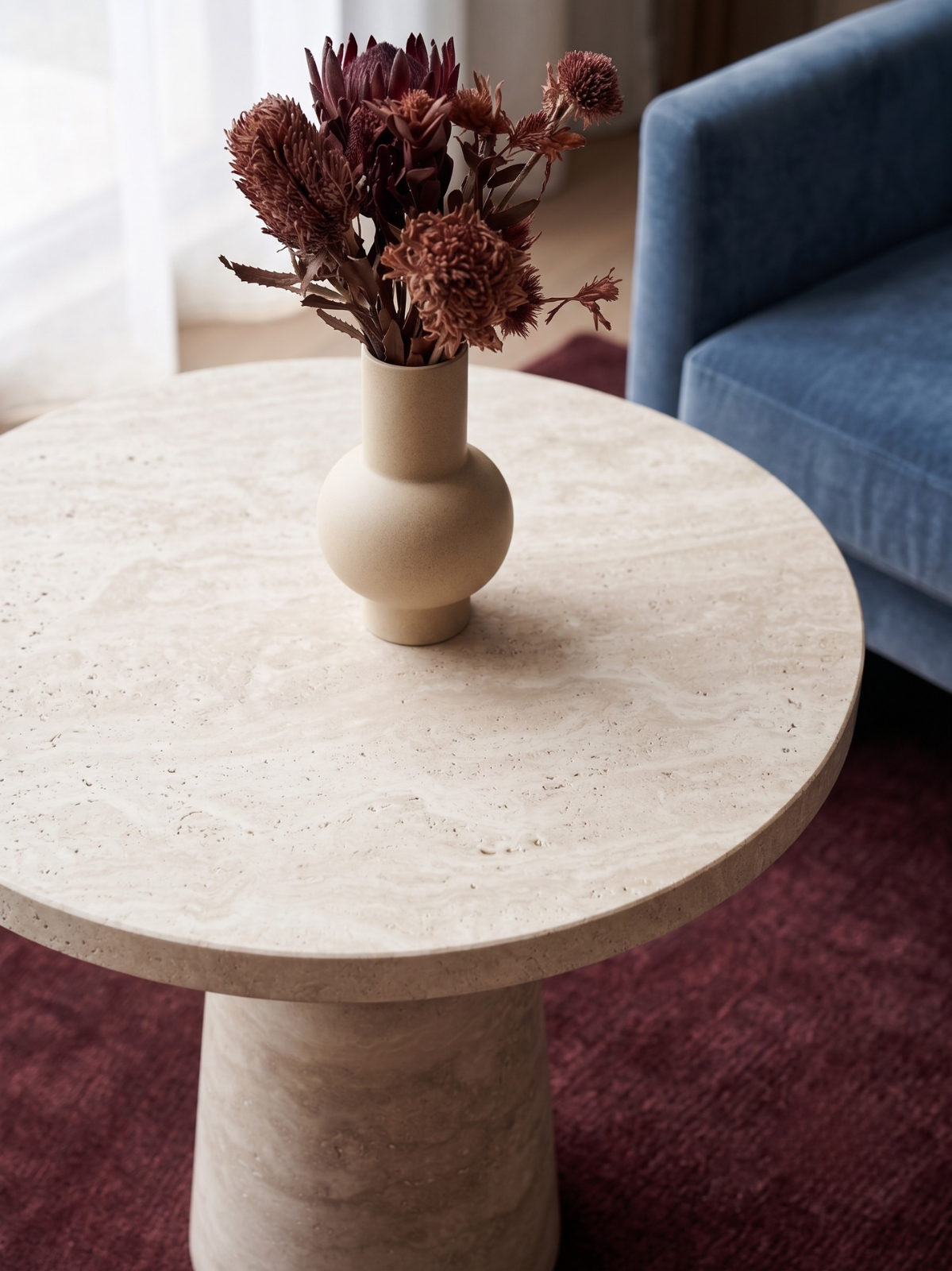 Handmade Rustic Plinth Side Table or Dining Table