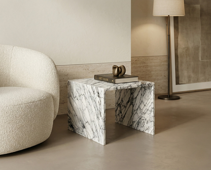 Calacatta Viola Marble Side Table