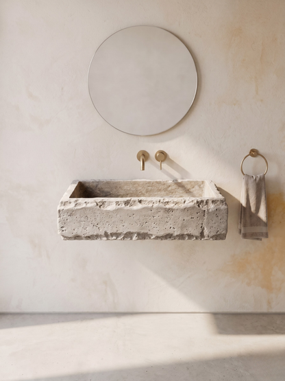 Silver Travertine Sink