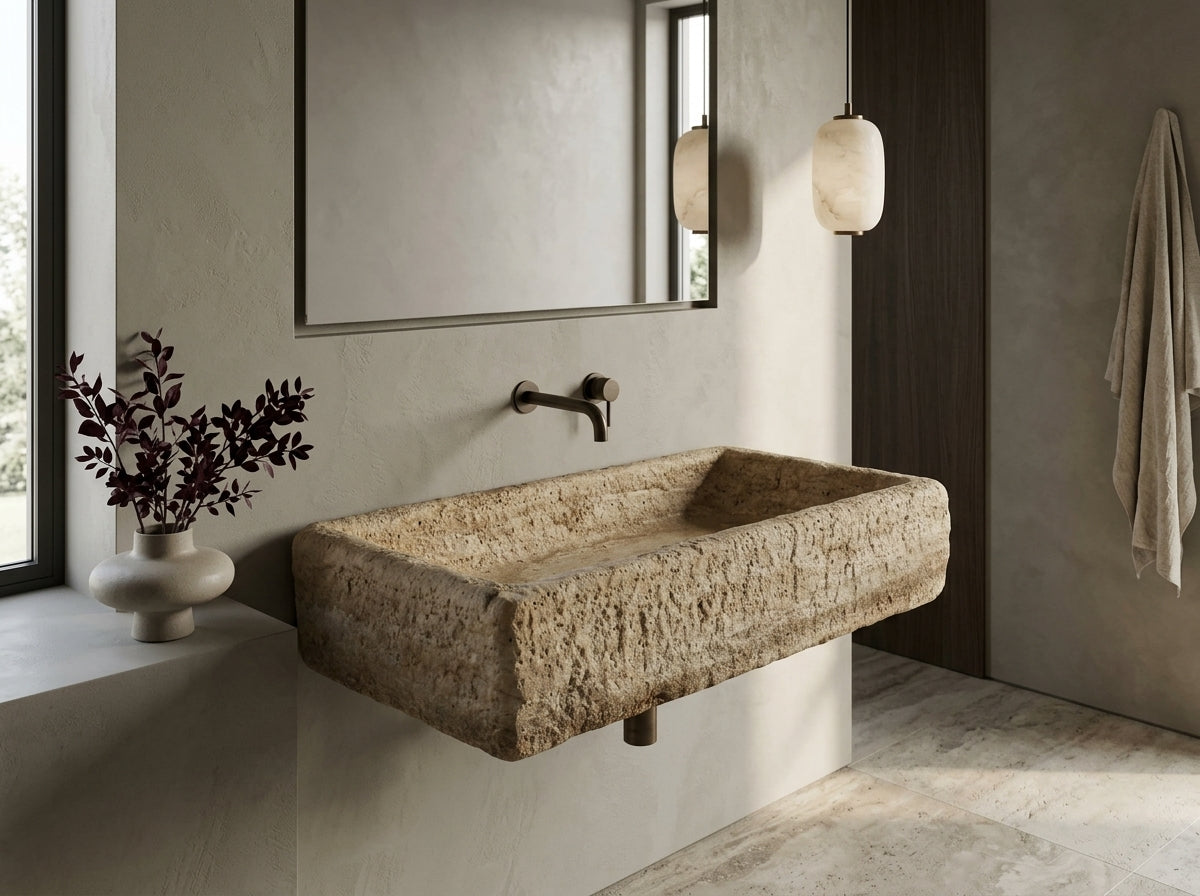 Organic Hand Carved Sink
