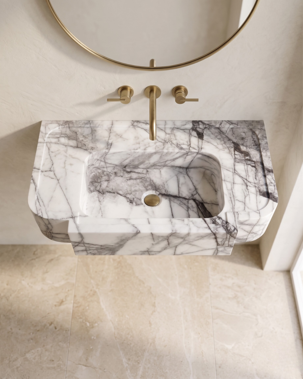 Lilac Marble Sink