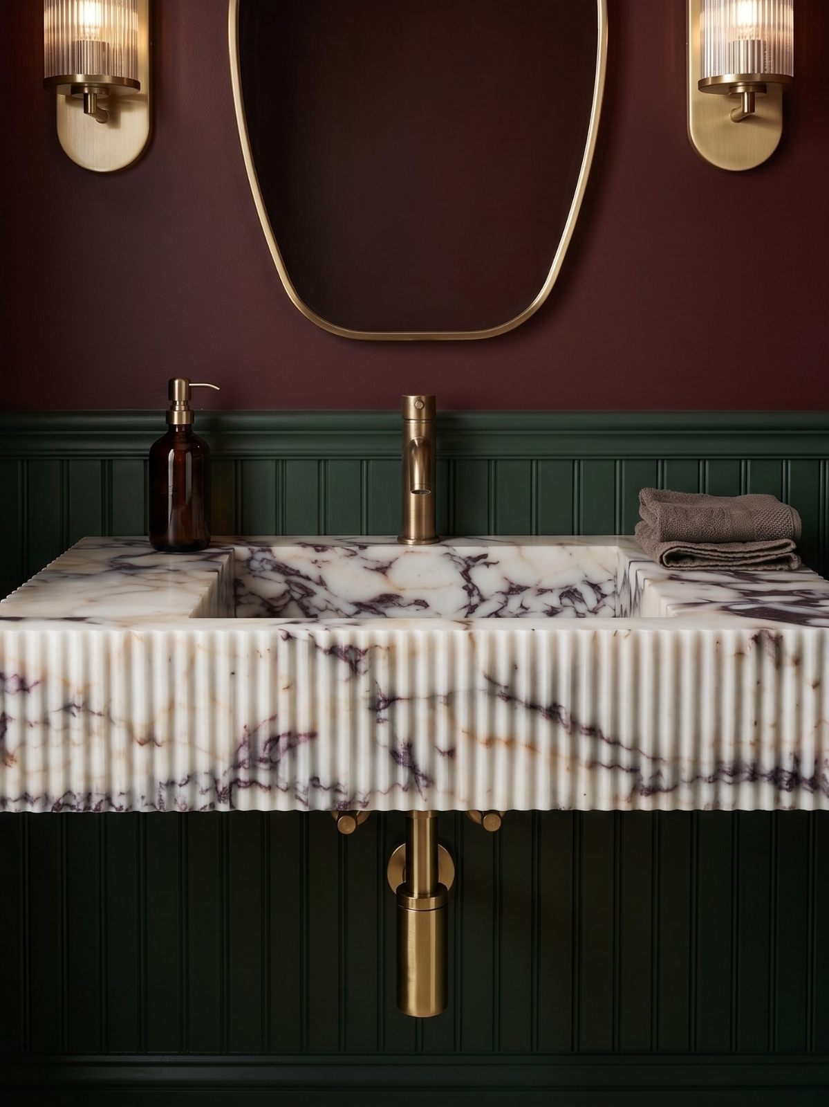 Calacatta Viola Marble Sink