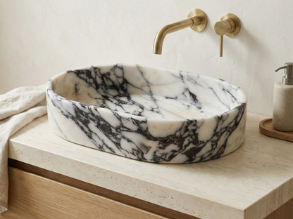 Calacatta Viola Marble Sink