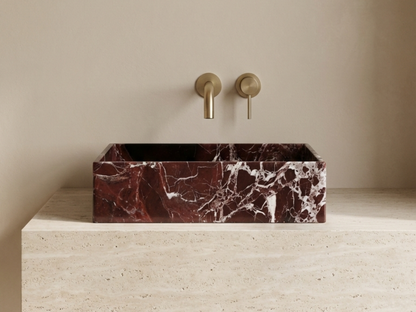 Rosso Levanto Marble Sink