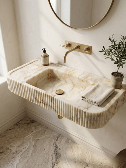 Calacatta Gold Marble Sink