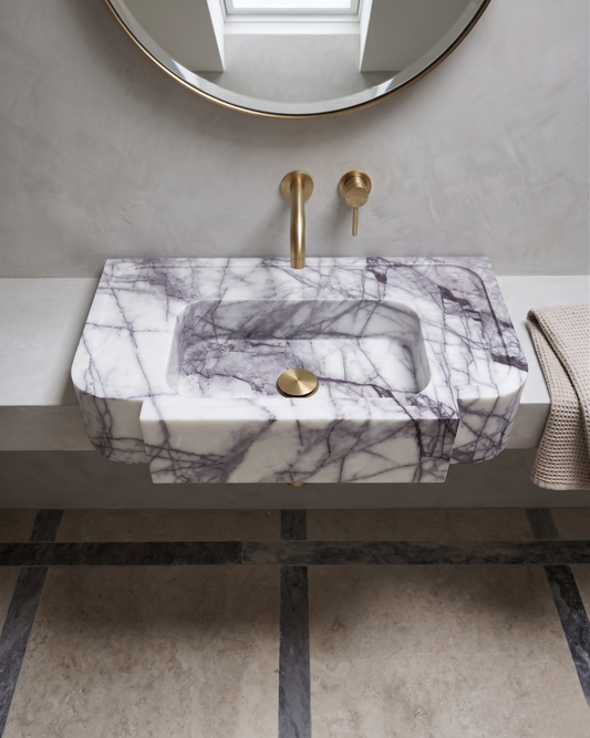 Lilac Marble Sink