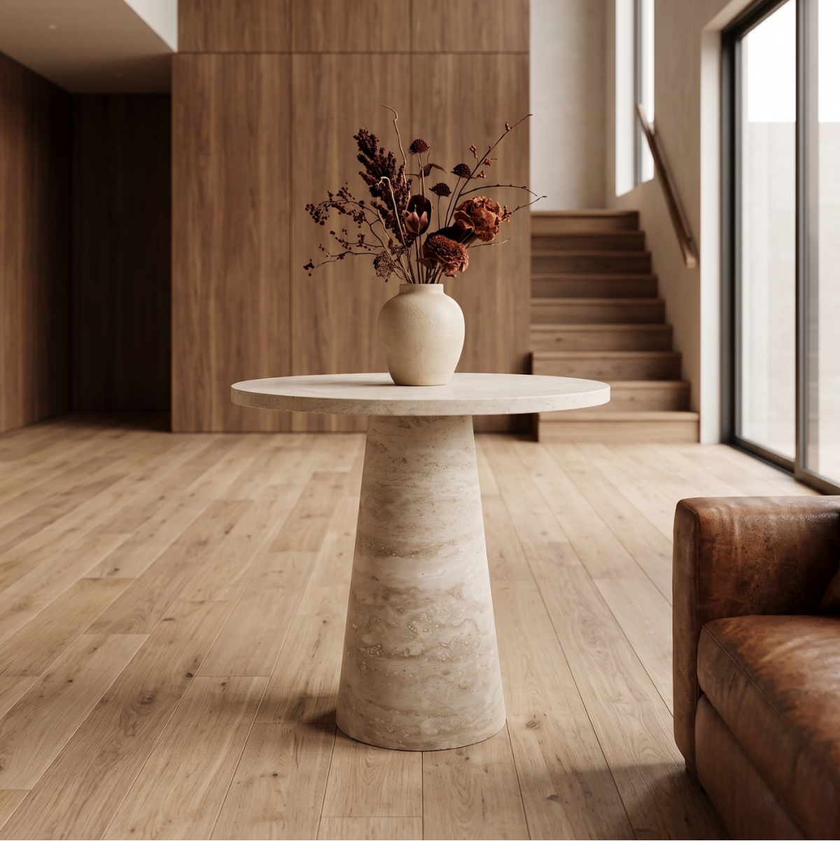 Handmade Rustic Plinth Side Table or Dining Table