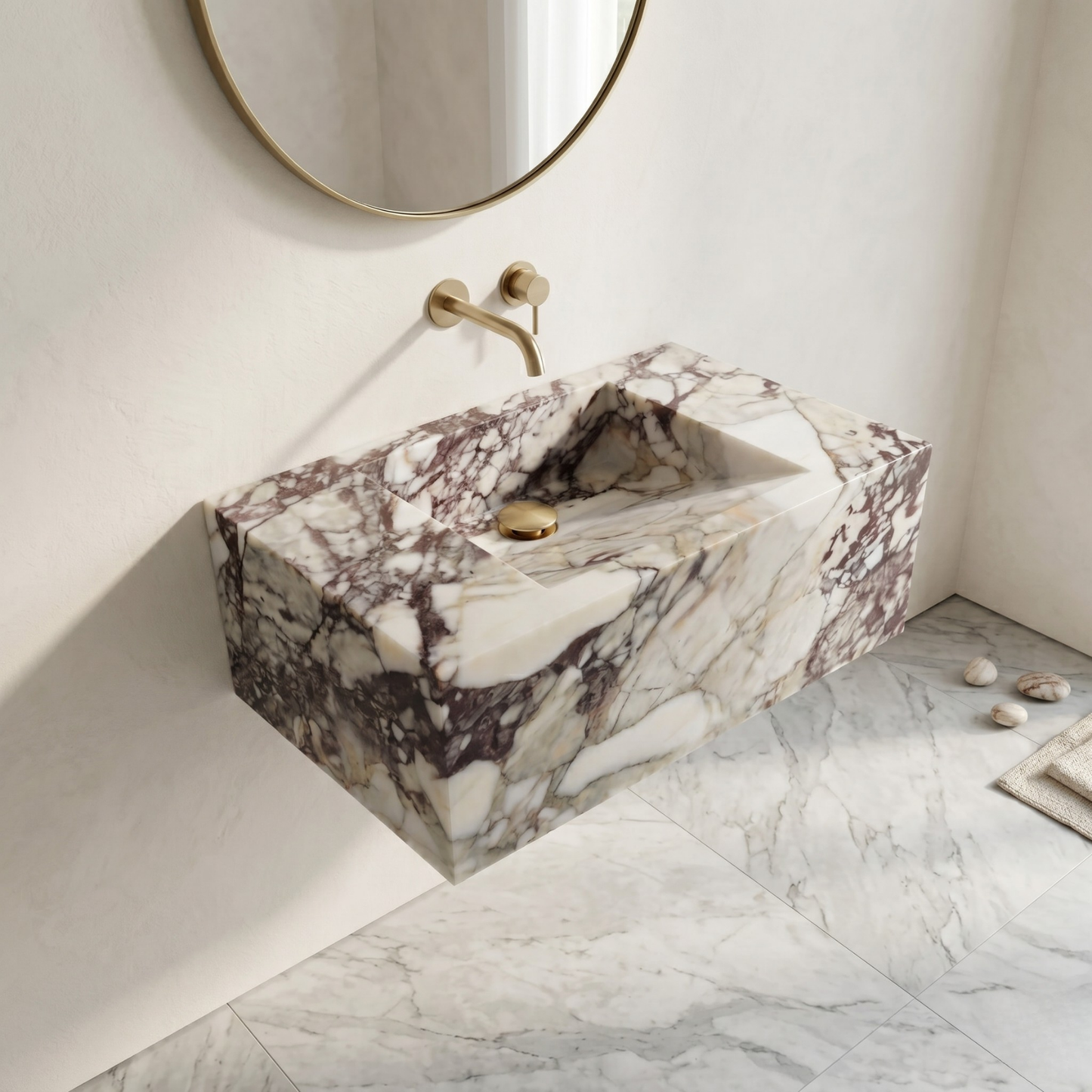 Calacatta Monet Marble Sink