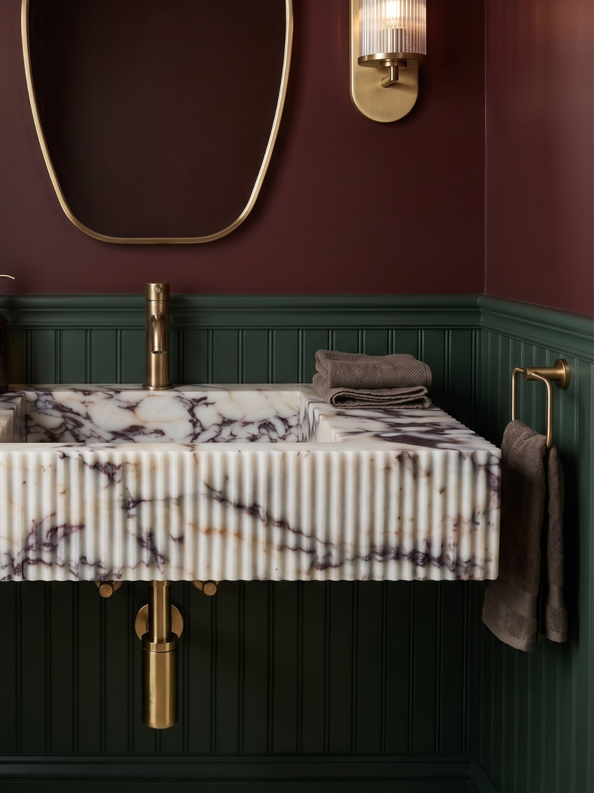 Calacatta Viola Marble Sink