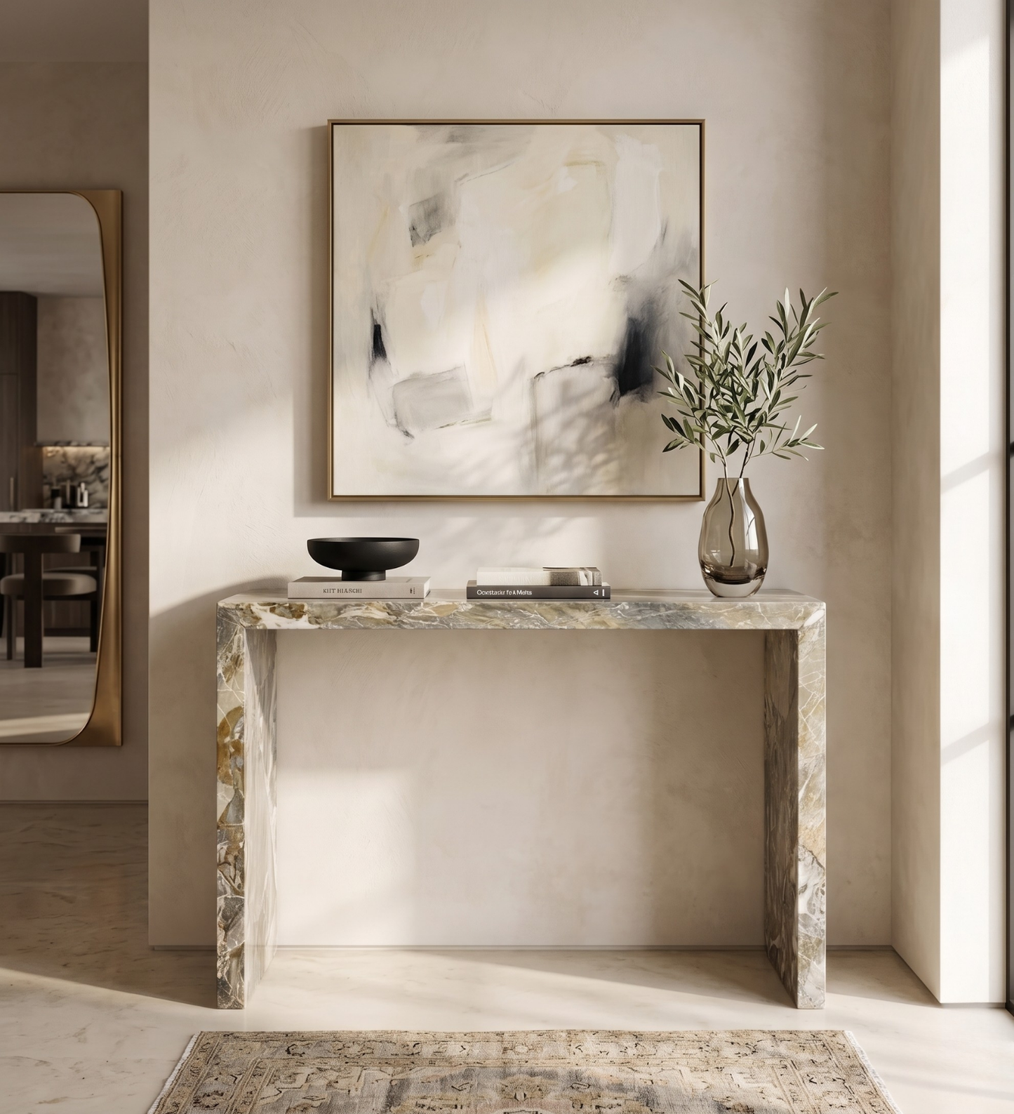 Dolamit Spica Marble Console Table